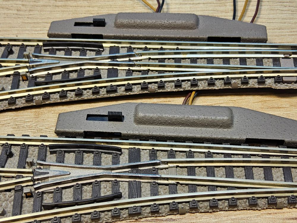 2 x Fleischmann 9180 _ Elektro Weiche links __ in OVP Spur N (Gebraucht ...