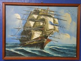 Segelschiff, neapolitanischer Schule 1900er