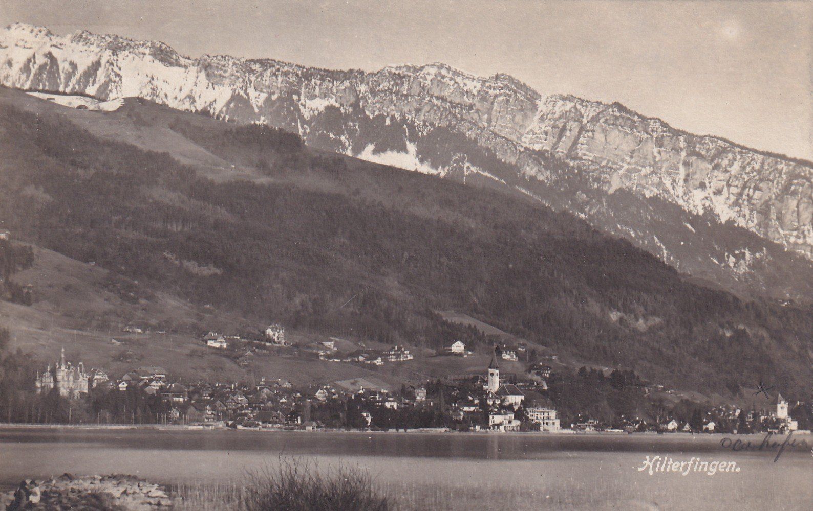 Ansichtskarten: Hilterfingen  1921 – Gebraucht aus Cormoret von Pascalll2001