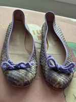 Pretty Ballerinas in Reptilmuster Grösse 39