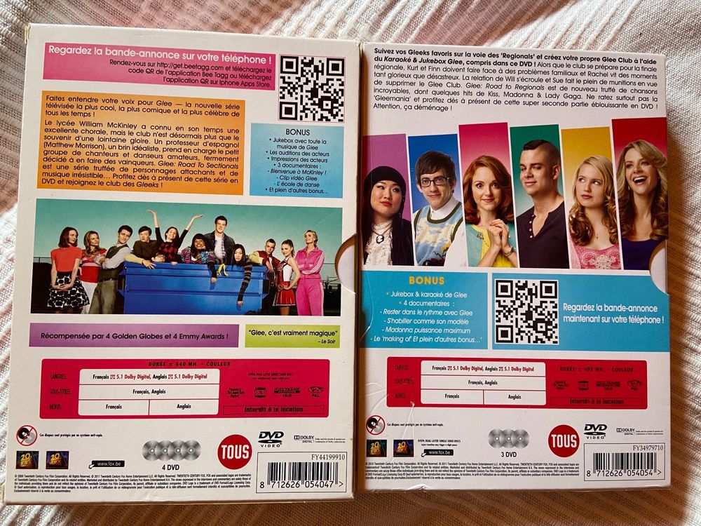 DVD GLEE SAISON VOLUME 1+2 (D'occasion) à Veyrier pour CHF
