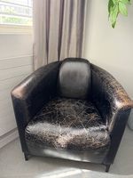 Hochwertiger Echtleder-Sessel von Interio  Vintage-Look
