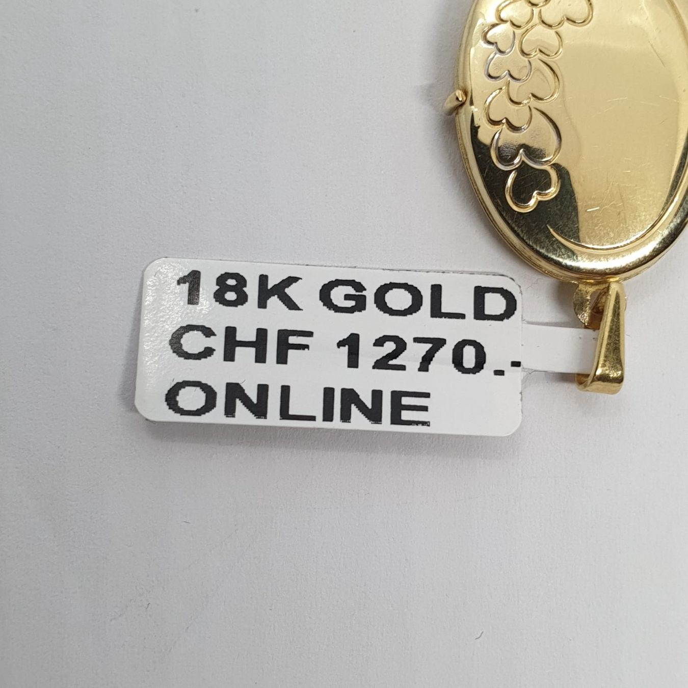 Ciondoli: Echt 18K Gold - Medaillon Anhänger – Usato da Luzern venduto da Goldhaus-Luzern 1