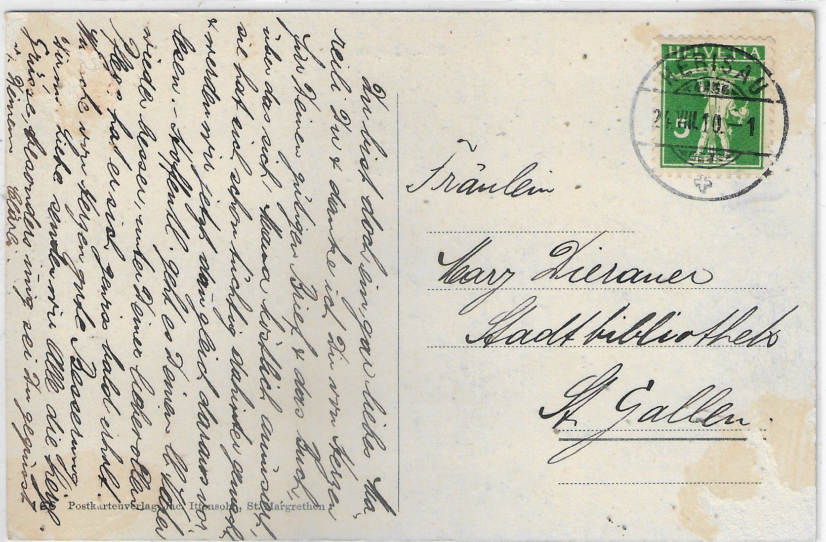 Cartoline postali: Schwellbrunn - Generalansicht – Usato da Ettingen venduto da Kartenplanet 1