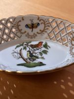 Herend antike Porzellanschale mit Vogelmotiv handbemalt