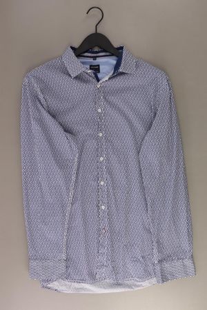 Olymp Langarmhemd Gr. XL blau