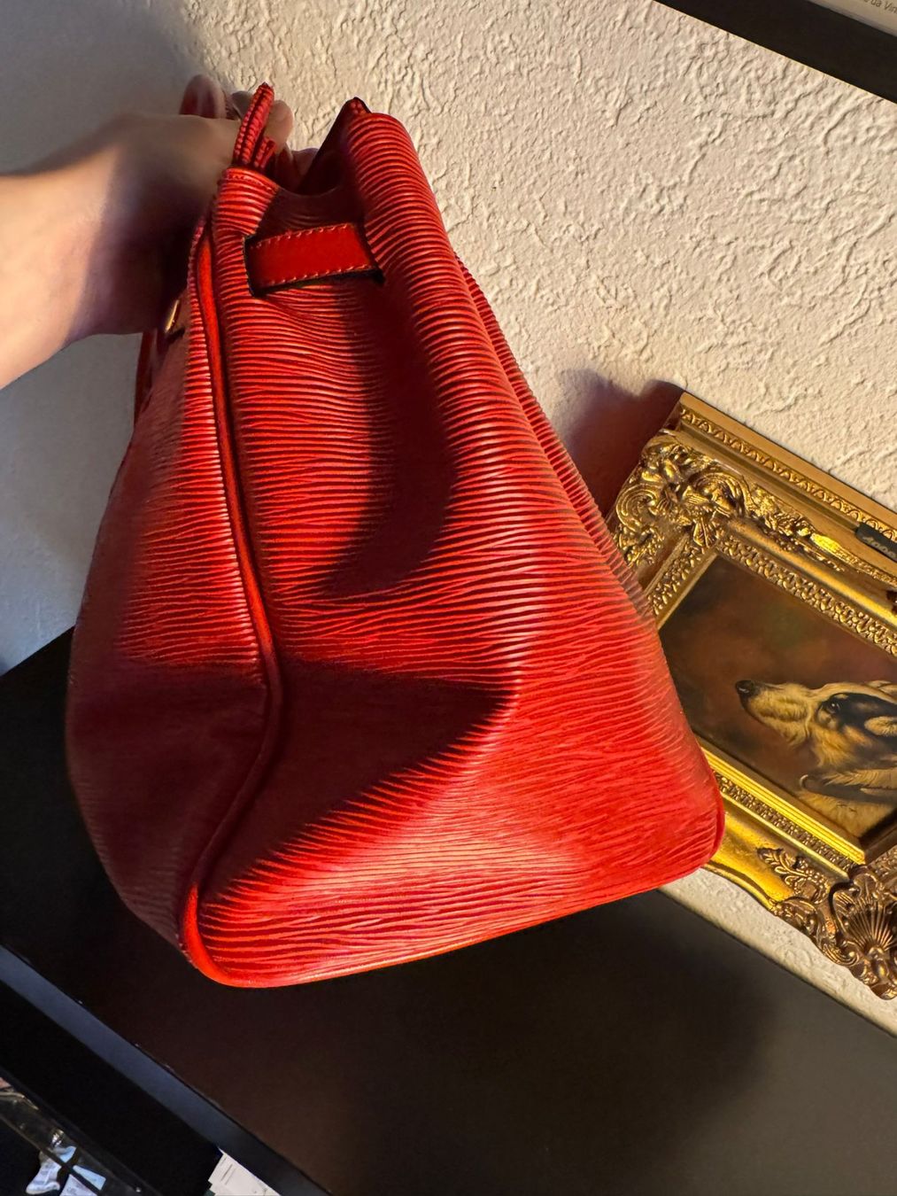 Borse da donna: Structured Red Tote Bag im Epi-Stil – Usato da Winterthur venduto da Dejv 4