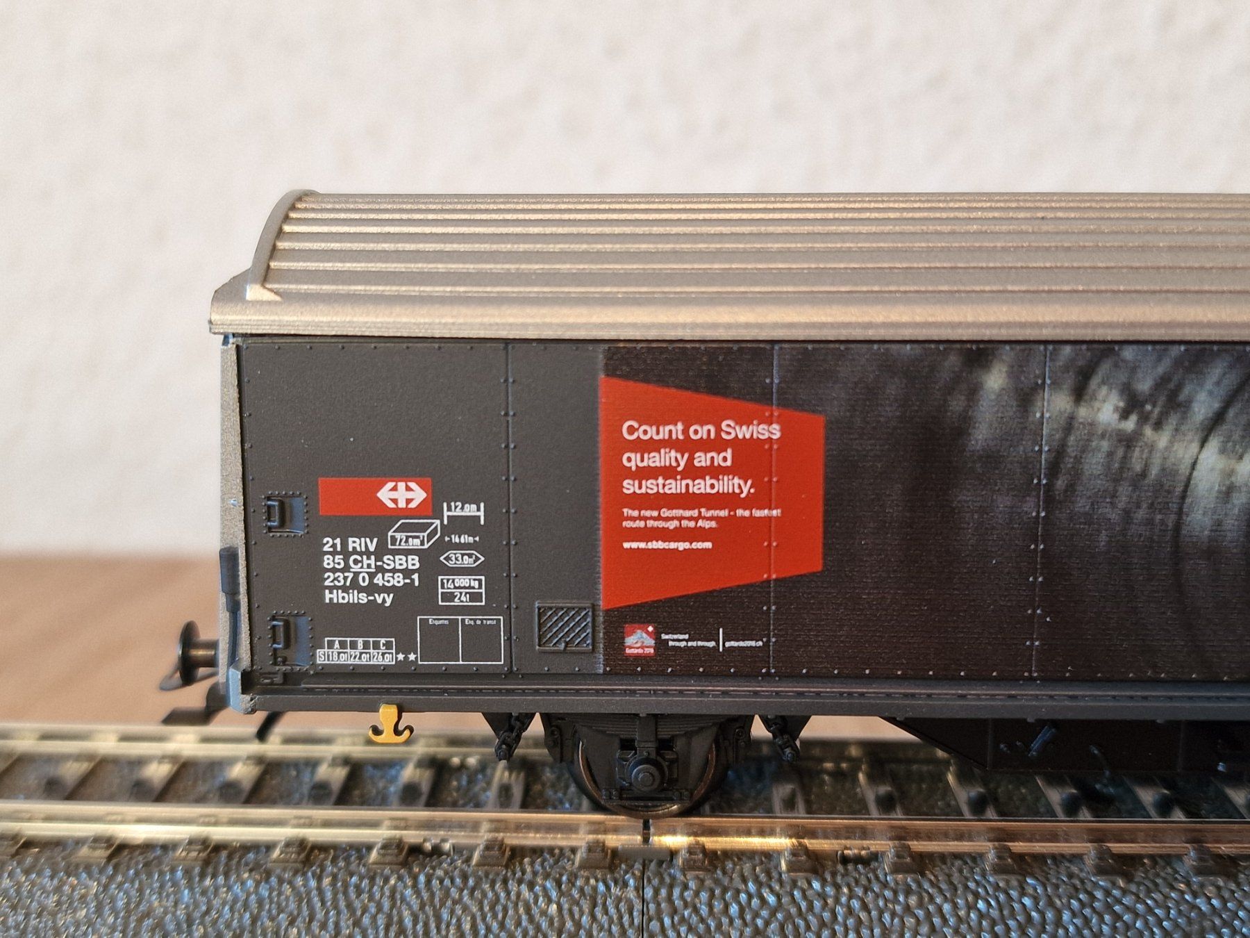 Märklin Modellini di ferrovie: SBB Gotthard Basistunnel Güterwagen H0 – Usato da Matten b. Interlaken venduto da lor_hr9w 3