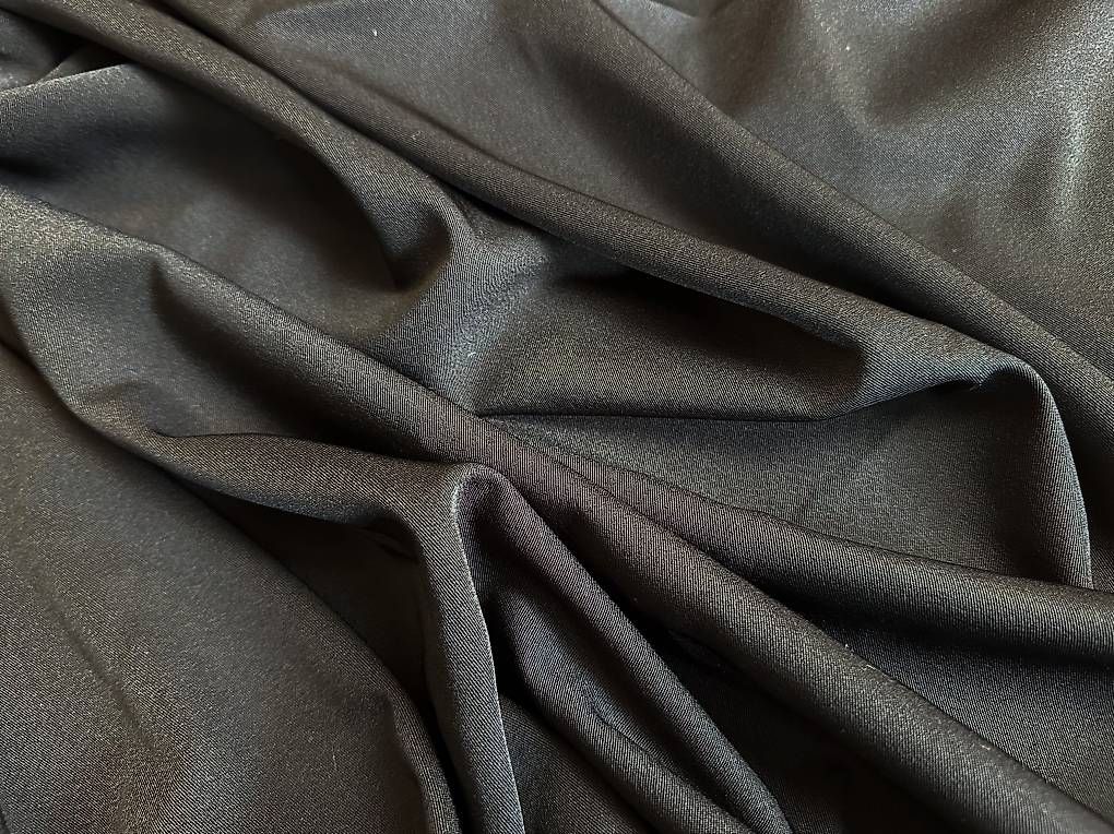 Stoffe: Schwarzer Gabardine Stoff  leicht stretch  1,6 m – Gebraucht aus Zumikon von luthien1805 1