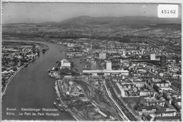 Flugaufnahme Basel - Kleinhüninger Rheinhafen