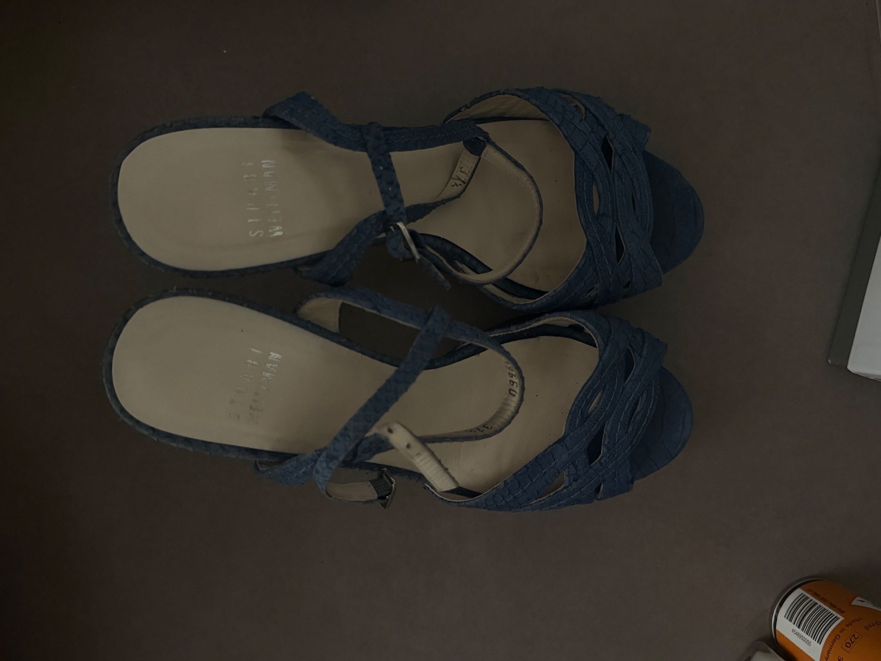 Stuart Weitzman Scarpe da donna: Sandali Stuart Weitzman blu tacco plateau 37 – Usato da Gentilino venduto da shoes_jvs6 1