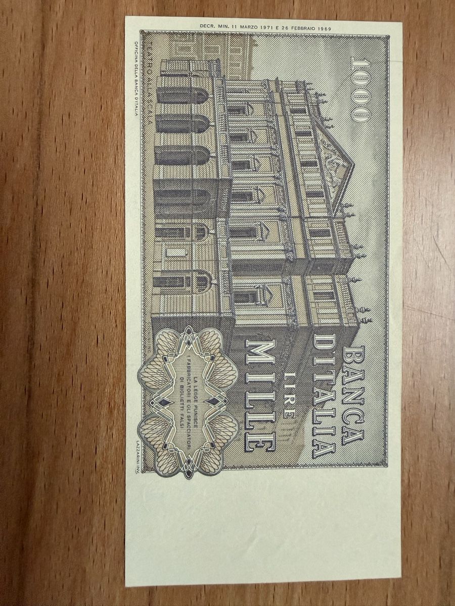 Billets de banque: Banknote Italien – D'occasion à Grenchen par Bastet007 1