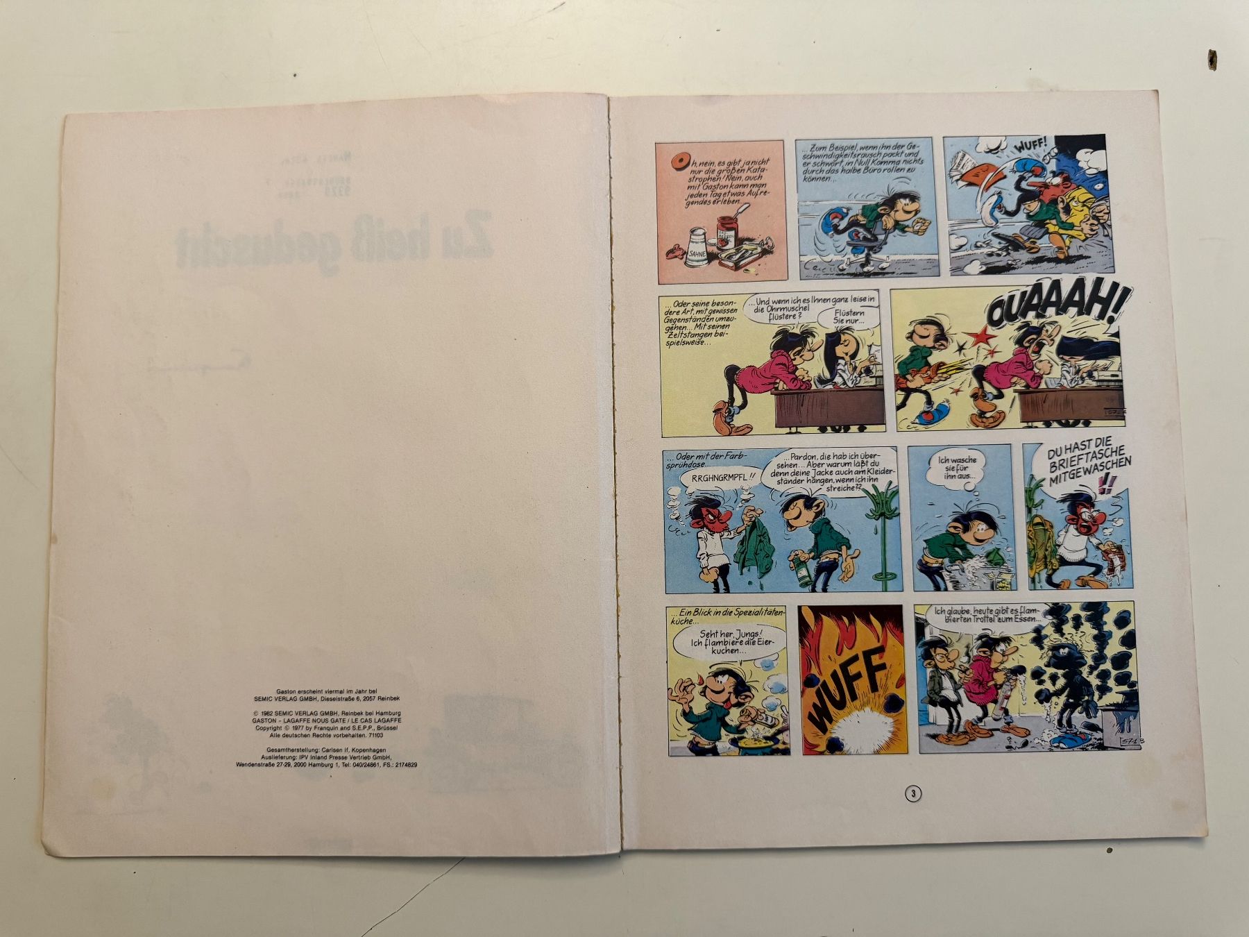 Fumetti: GASTON Band 3 – Usato da Münsingen venduto da Ganjam 3
