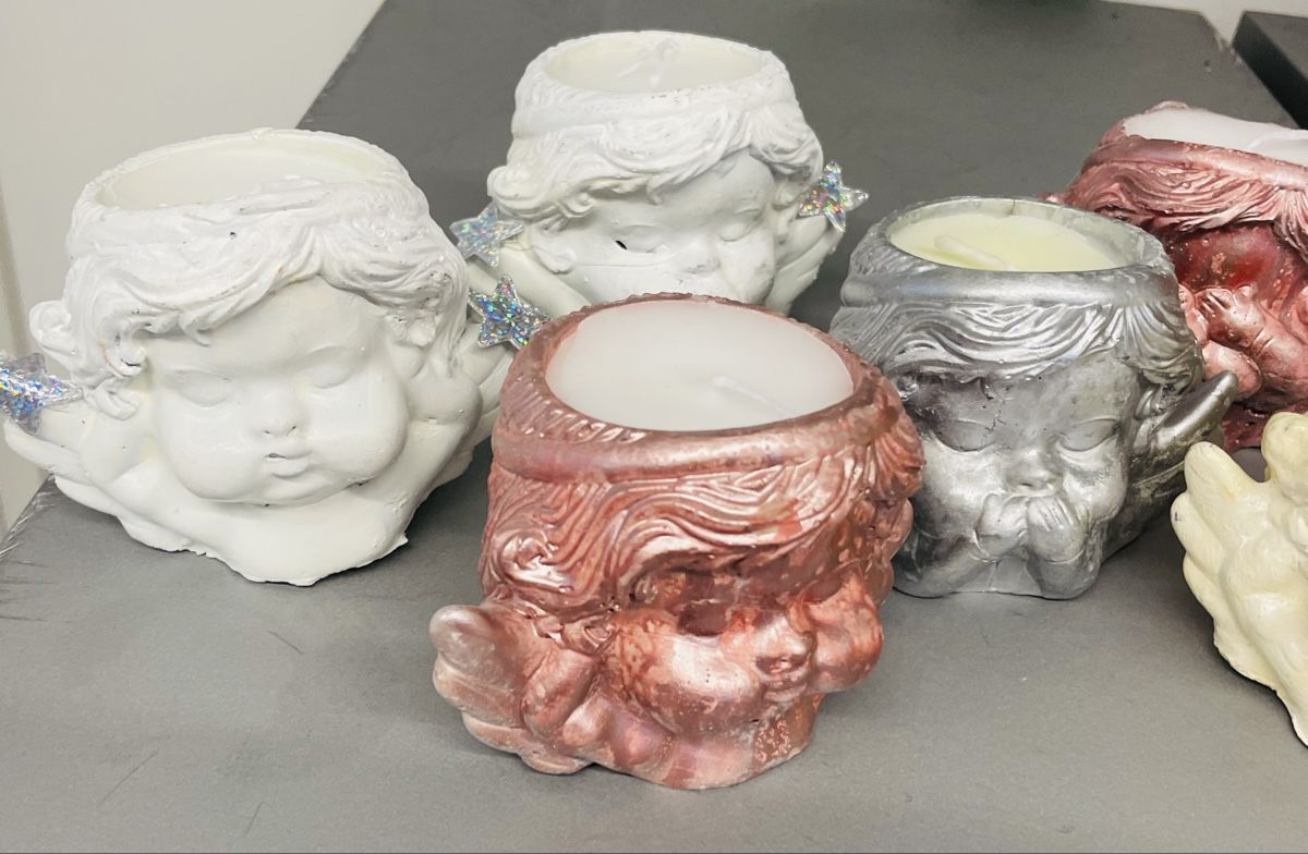 Candele: 7 Engel Kerzen,verschiedene Farben, Neu! – Nuovo e nell'imballaggio originale da Au ZH venduto da Jaggy4 2