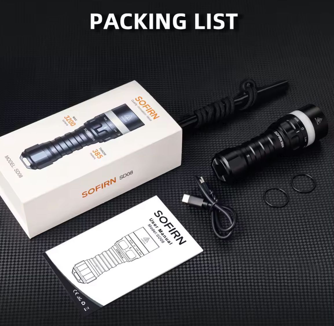 Lampen: Neu: Sofirn SD08 Tauchlampe mit 3200 Lumen – Neu und originalverpackt aus Arbon von Helmuth 9