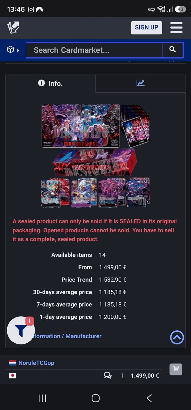 Bandai Sammelbilder & Trading cards: 2nd anniversary One Piece box jap – Neu und originalverpackt aus Ecublens VD von Goyster 2