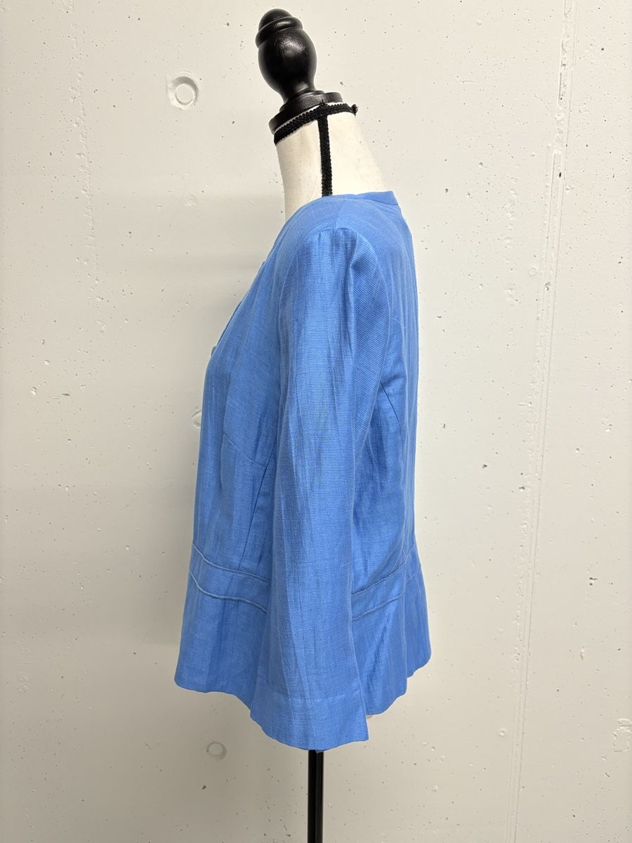 Gerry Weber Giacche: Gerry Weber Leinen Blazer, hellblau, Gr. 42 – Nuovo (secondo la descrizione) da Regensdorf venduto da secondchancefashion 1