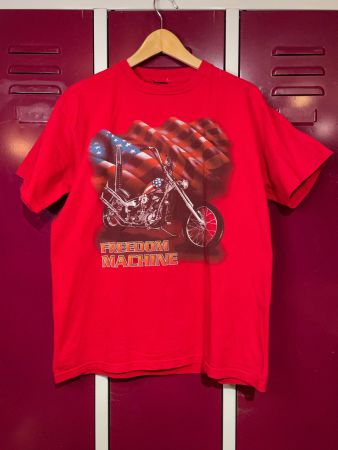 VINTAGE FREEDOM MACHINE AMERICAN MOTORCYCLES T-SHIRT SZ: M