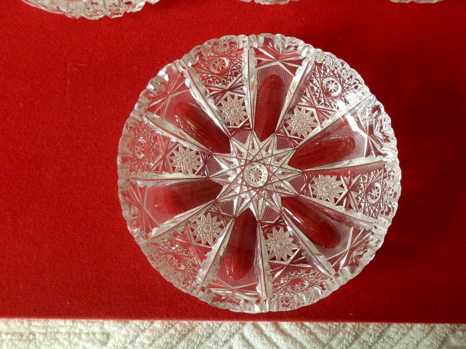 Teller: 6 Dessertteller, Kristallglas, fehlerfrei,  Czechoslovakia, – Gebraucht aus Ueberstorf von dinbau 1