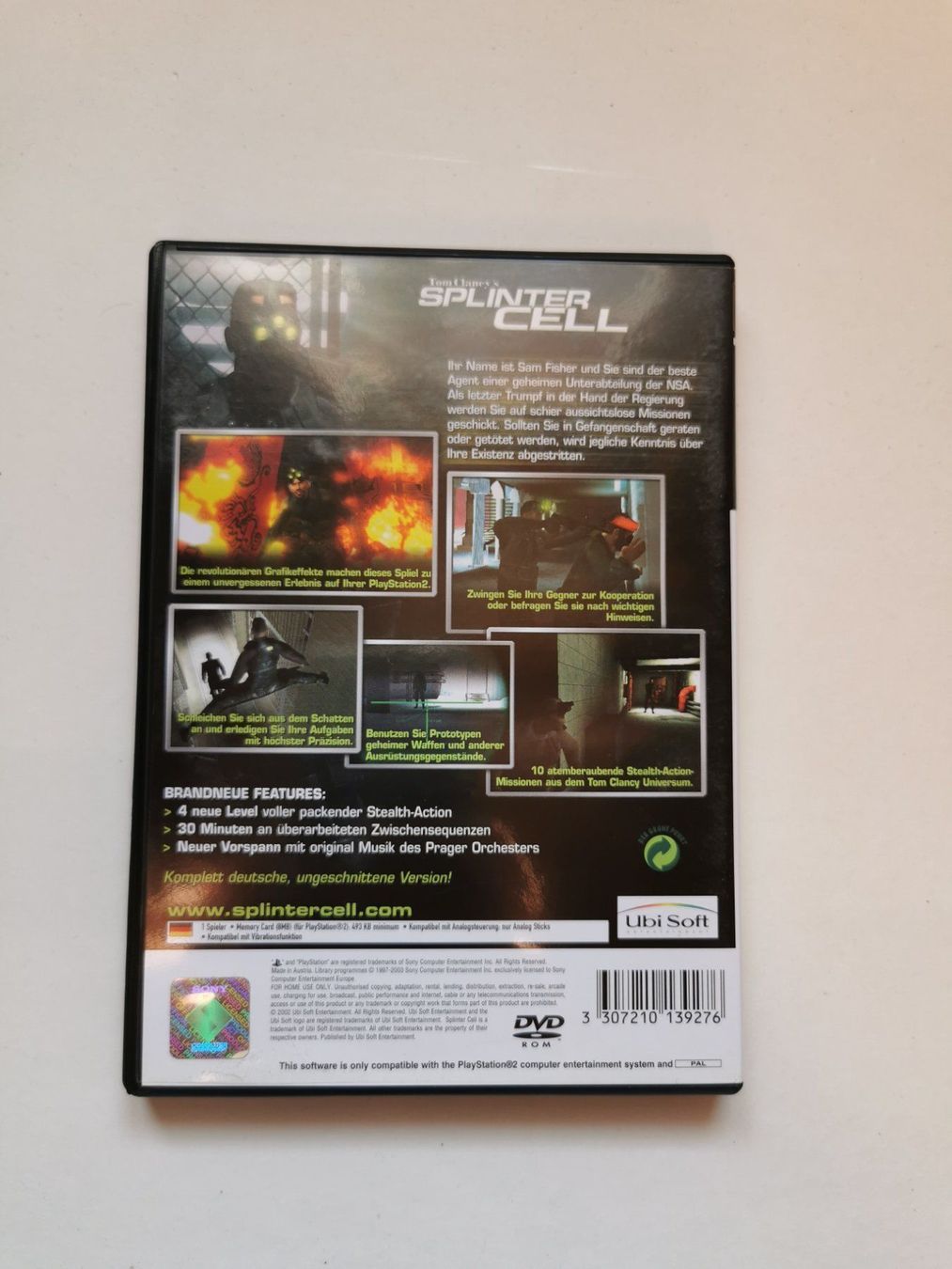Sony Jeux: Ps 2 - Tom Clancy's Splinter Cell – D'occasion à Lenzburg par eyworld 2