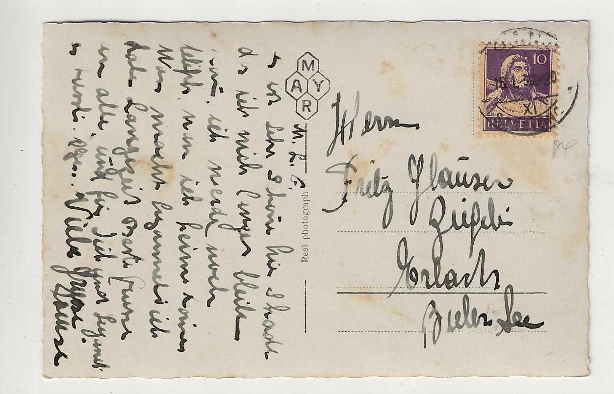 Cartoline postali: Cademario, 1932 – Usato da Spiez venduto da Niesen20 1