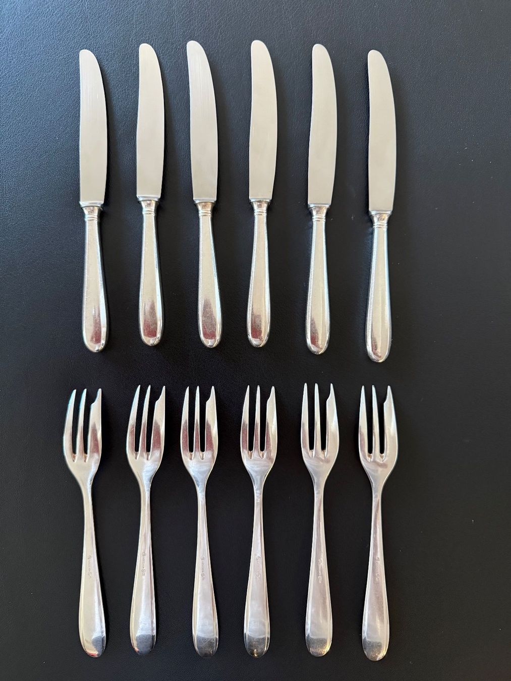Set di posate: Wellner Besteckset, 12-teilig, versilbert – Usato da Zürich venduto da leo0105 2