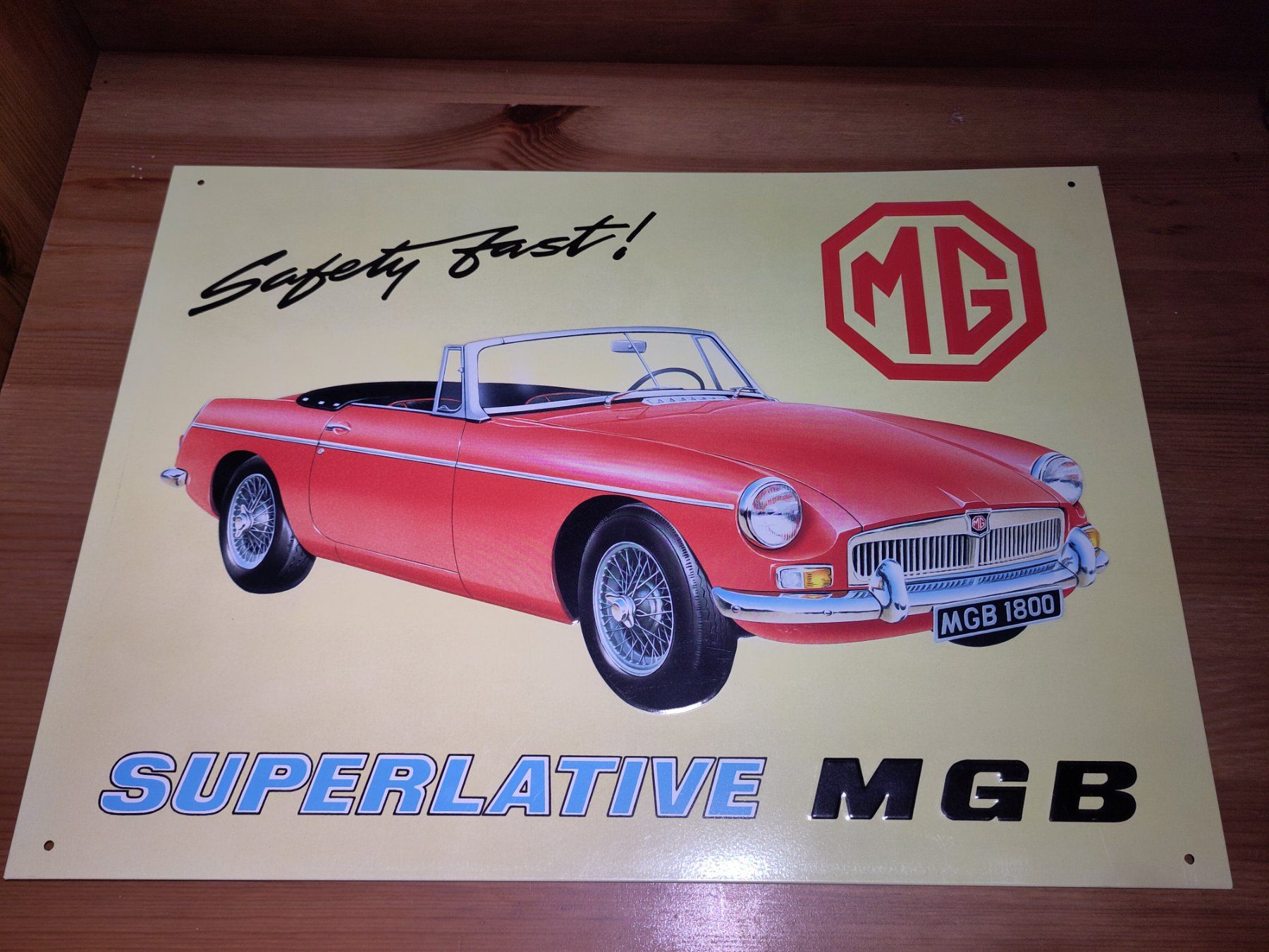 Insegne: Blechschild Superlative MGB – Usato da Bülach venduto da Tiefschlaflos