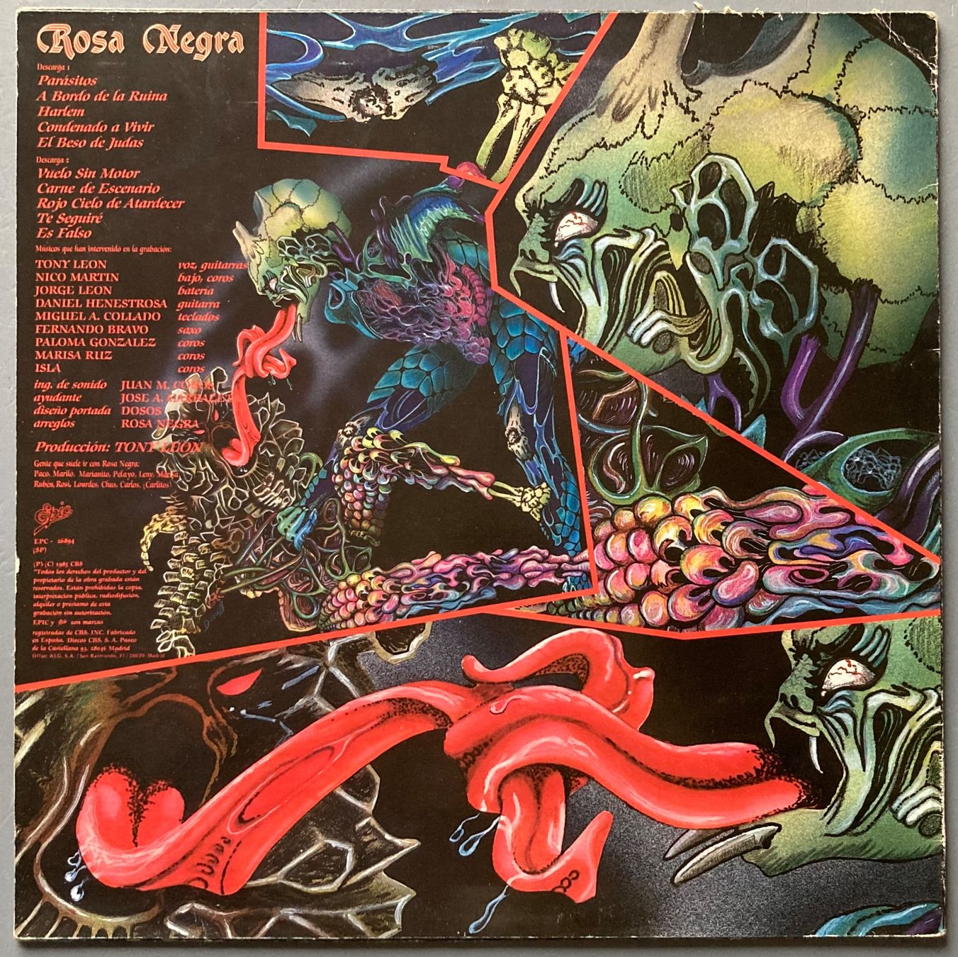 Schallplatten: ROSA NEGRA - EL BESO DE JUDAS – Gebraucht aus Poliez-Pittet von Newtown-Records 1