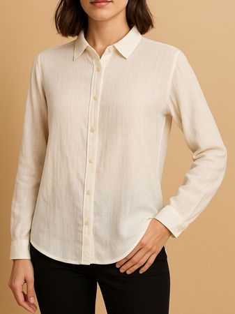 Ivory Bluse Gr M Leinen- Baumwolle ? Business Office 🎁