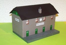 Kibri H0 Bahnhof Steinbach, Fertigbau
