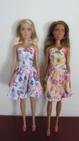 Barbies in schönen Kleidern – blumig – Top Zustand!