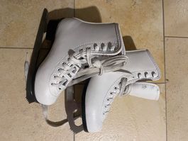 Eiskunstlauf-Schlittschuhe für Kinder – Weiss – Grösse 28