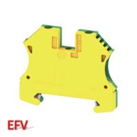 Weidmüller Durchgangs-Reihenklemme WPE 4  grün/gelb 4mm2