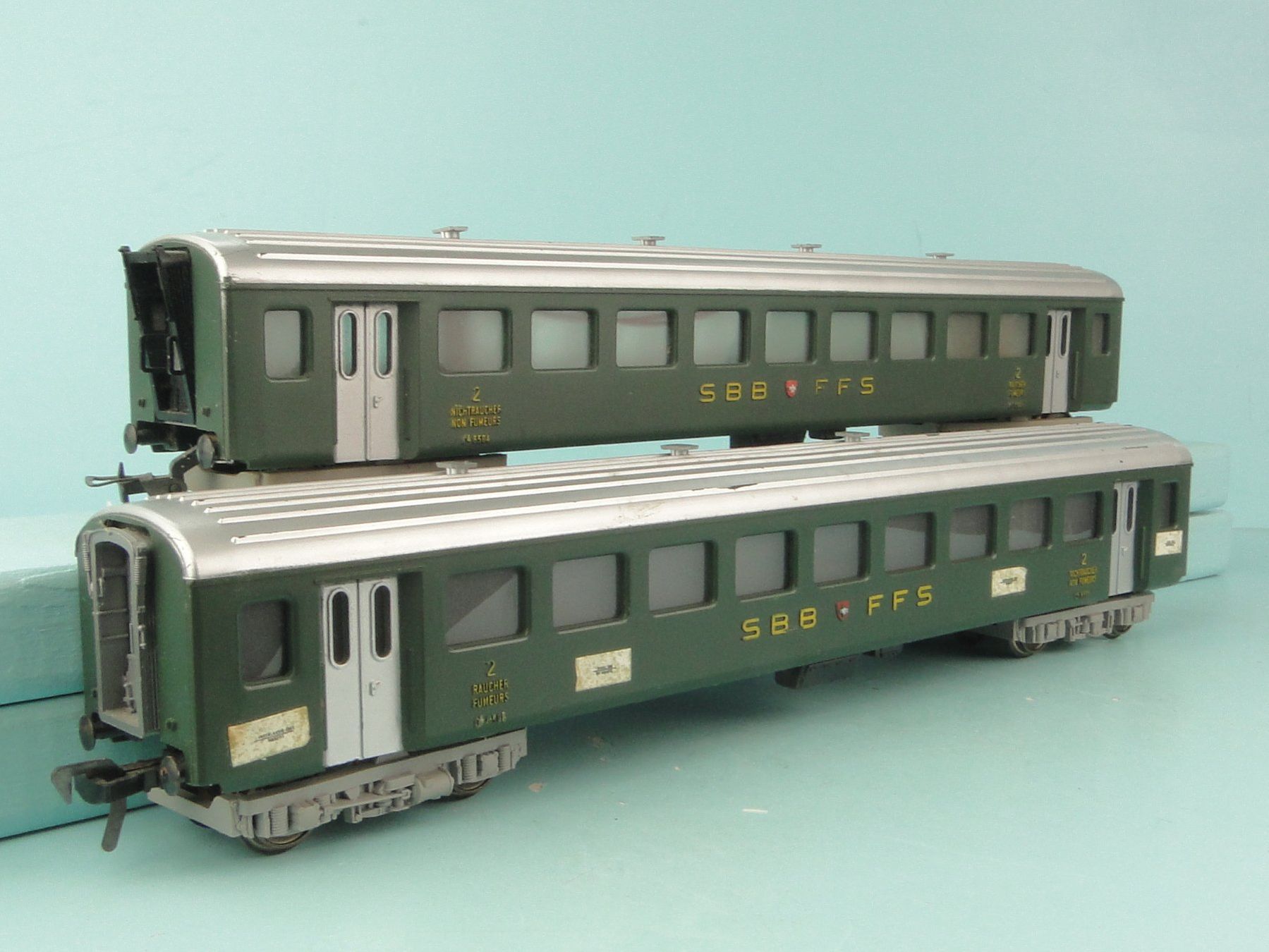 Fleischmann Modellini di ferrovie: Fleischmann 2 X 1416 SBB EW II – Usato da Bülach venduto da cann11