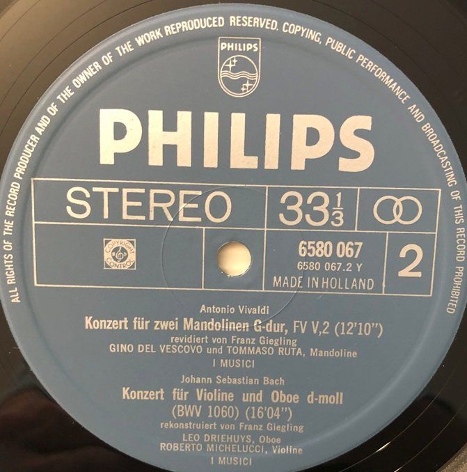 Dischi in vinile: Händel / Vivaldi / Bach - Konzerte (LP) – Usato da Grüningen venduto da azulamarillo_vinyl 3