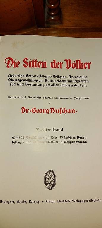 Libri: Die Sitten der Völker 3 Bände – Usato da Altstätten SG venduto da Life5 2