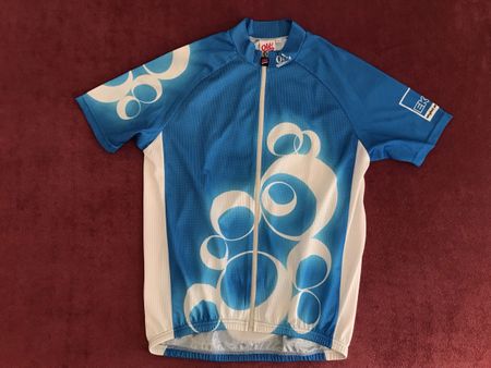 Damen Velotrikot Olé!, Gr. L, blau/weiss