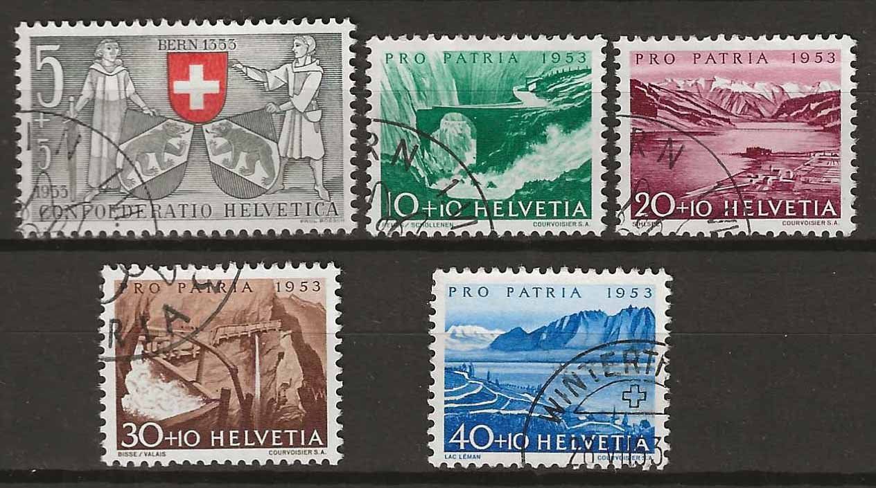 Tutti i francobolli: PP053 - Pro Patria 1953 obl. – Usato da Trélex venduto da Phil_Albert