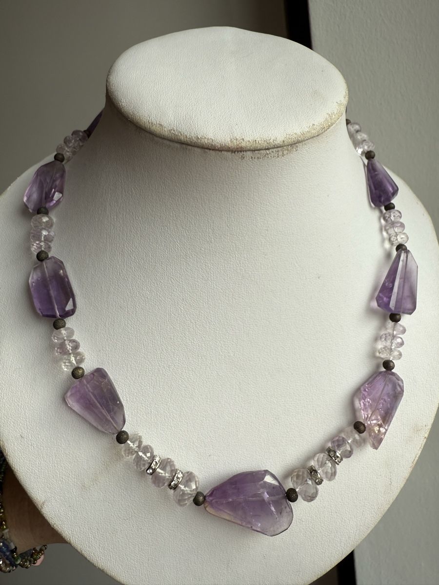 Catenine: Unikat - wunderbarte Kunzit, Amethyst Kette NEU – Nuovo e nell'imballaggio originale da Basel venduto da Chili007 3