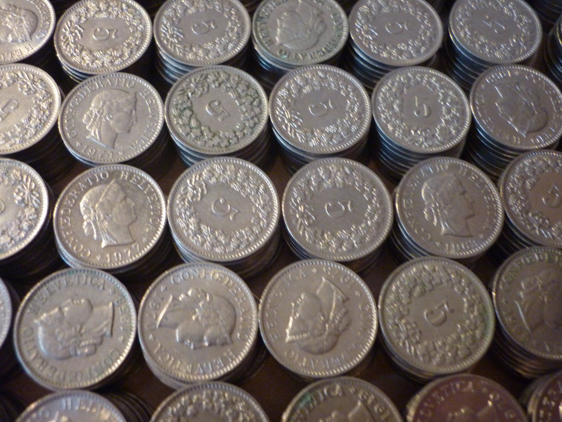 Tutti le monete: 5 Rappen Sammlung 1.480 gr. – Usato da Zürich venduto da gallienus 1