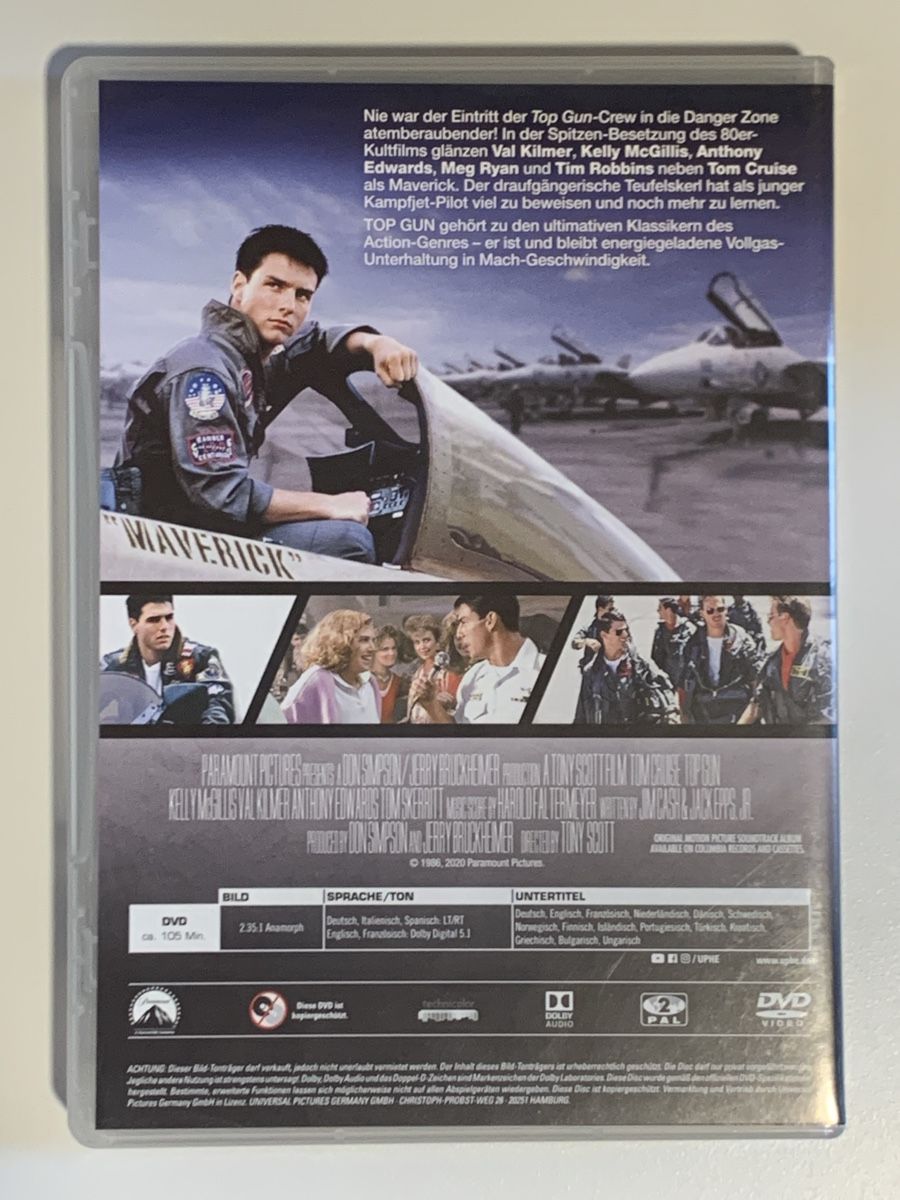 Tutti i DVDs: Top Gun - DVD – Usato da Ostermundigen venduto da RG-Collector 1