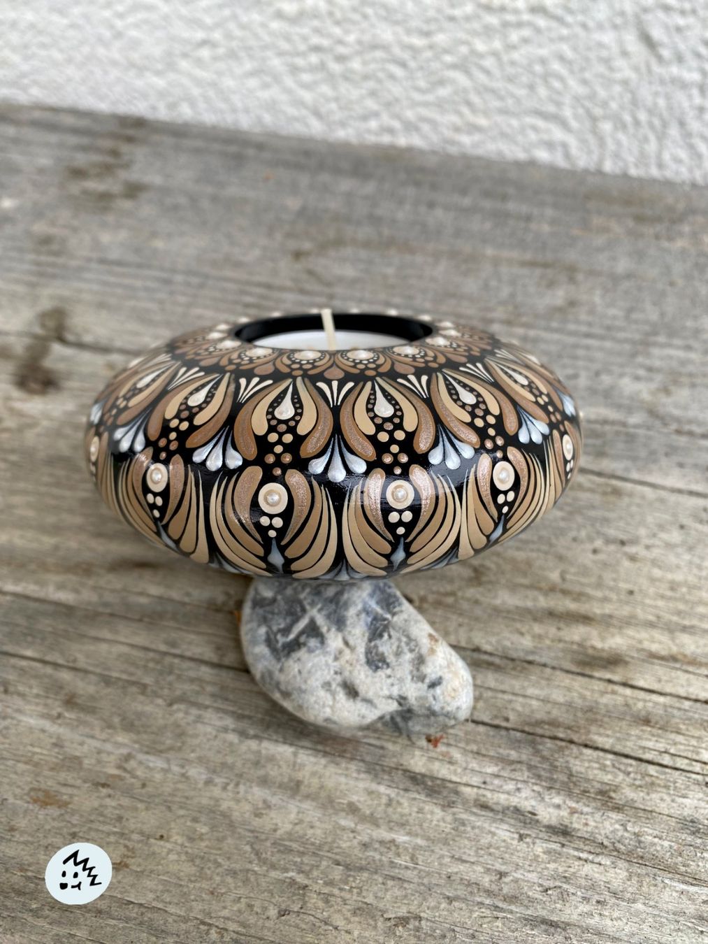Tutte le decorazioni: Mandala Teelichthalter, Kerze, Deko, Geschenk, Teelicht – Nuovo e nell'imballaggio originale da Fanas venduto da Omibia 2