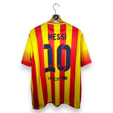 Original 2013-15 FC Barcelona Away Trikot Messi