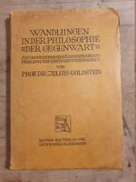 Wandlungen in der Philosophie der Gegenwart Julius Goldstein