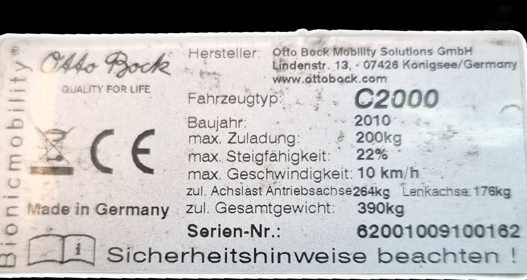 Chaises roulantes: E-Rollstuhl max 10Kmh schnell – D'occasion à Sennwald par HSa. 6