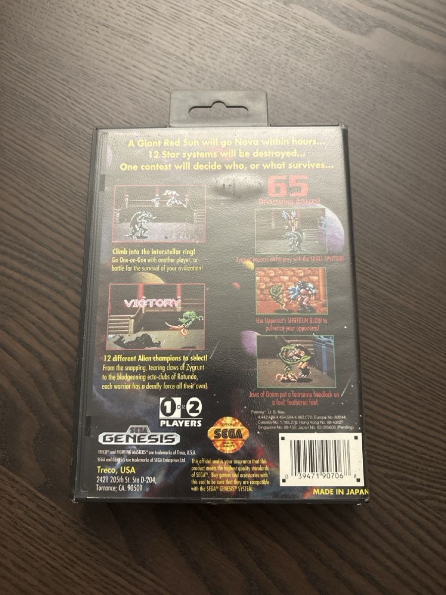 Sega Giochi: Jeu Retro Fighting Masters Sega Genesis – Usato da Meyrin venduto da did_bqr5 1
