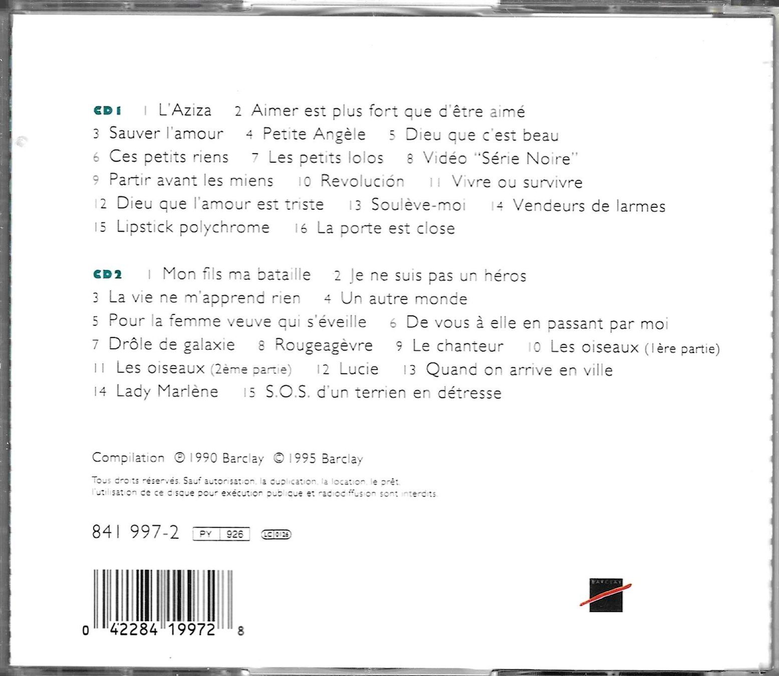 CD: Balavoine 2 CDs - L'essentiel – Usato da Savagnier venduto da Ne2065 1