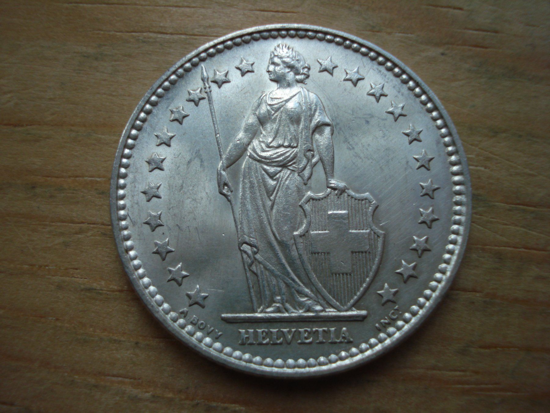 Alle Münzen: (B) 2 Franken 1921 UNZ-STGL – Gebraucht aus Erlach von Net-Coins 1