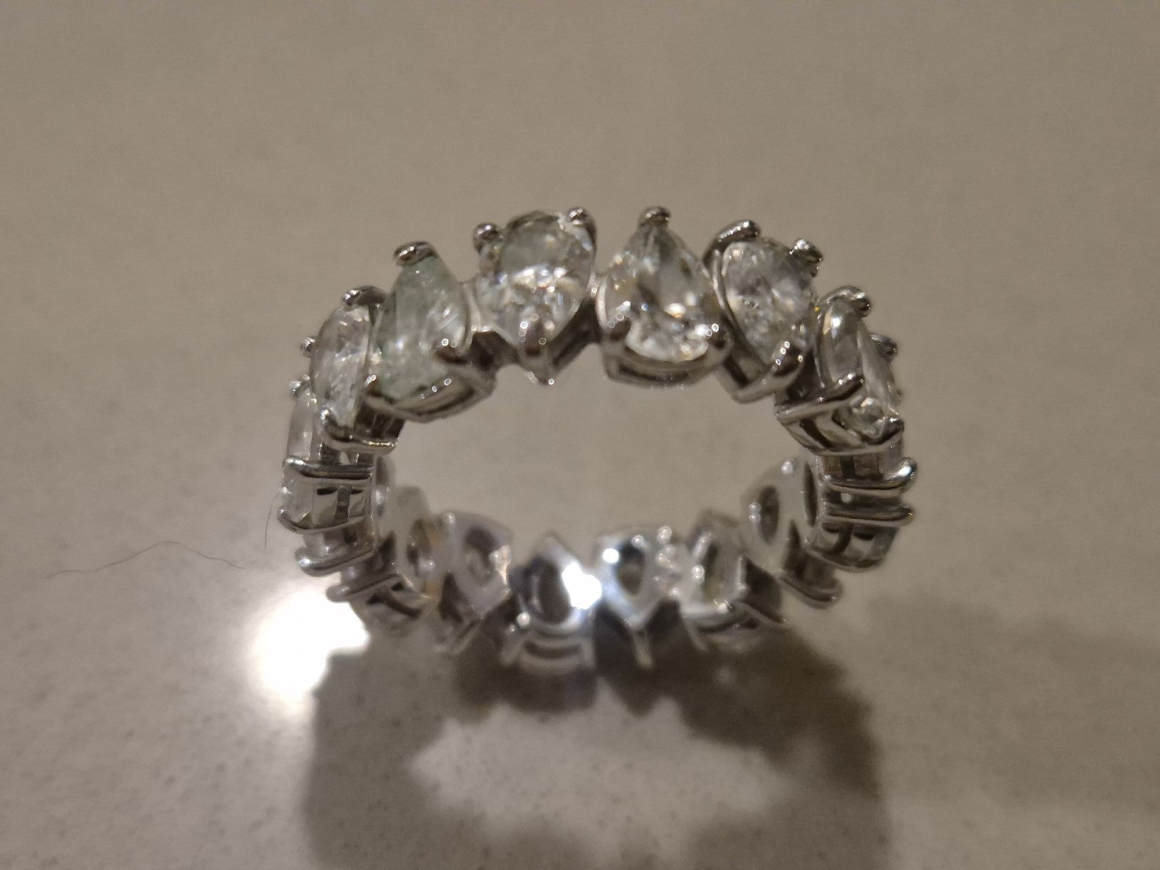 Swarovski Anelli: Swarovski Vittore Pear Ring Silver 60 – Usato da Basel venduto da and_zvv7