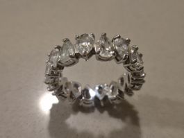 Swarovski Vittore Pear Ring Silver 60